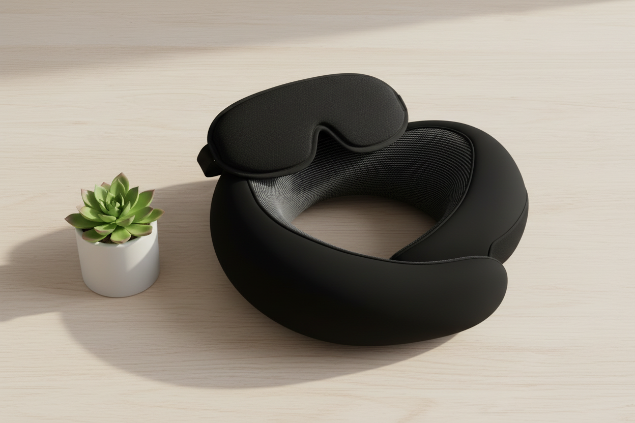 Flat lay – træbord plante